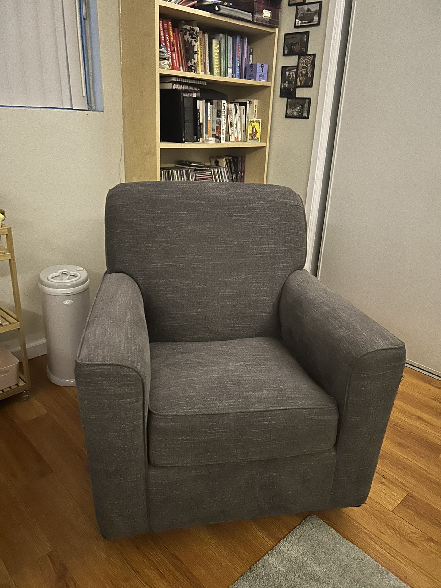 Grey Gliding Chair