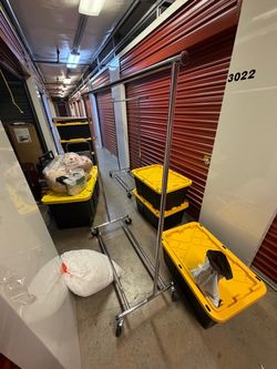 Rolling Chrome Garment Rack on Wheels