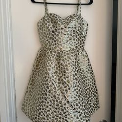 Akira Chicago - Black Label - White and Gold Cocktail Dress