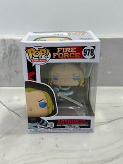 Funko Pop! Animation Fire Force Arthur #978 Boxed Vinyl Figure w/ Sword