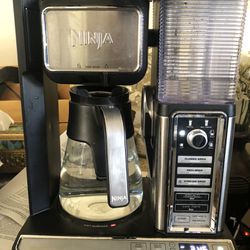 PRICE IS FIRM 10 Cup Ninja Coffee Bar System with Permanent Stainless Steel Mesh Filter and  Glass Carafe  79 (retails for $255 at the stores)  You ar Thumbnail
