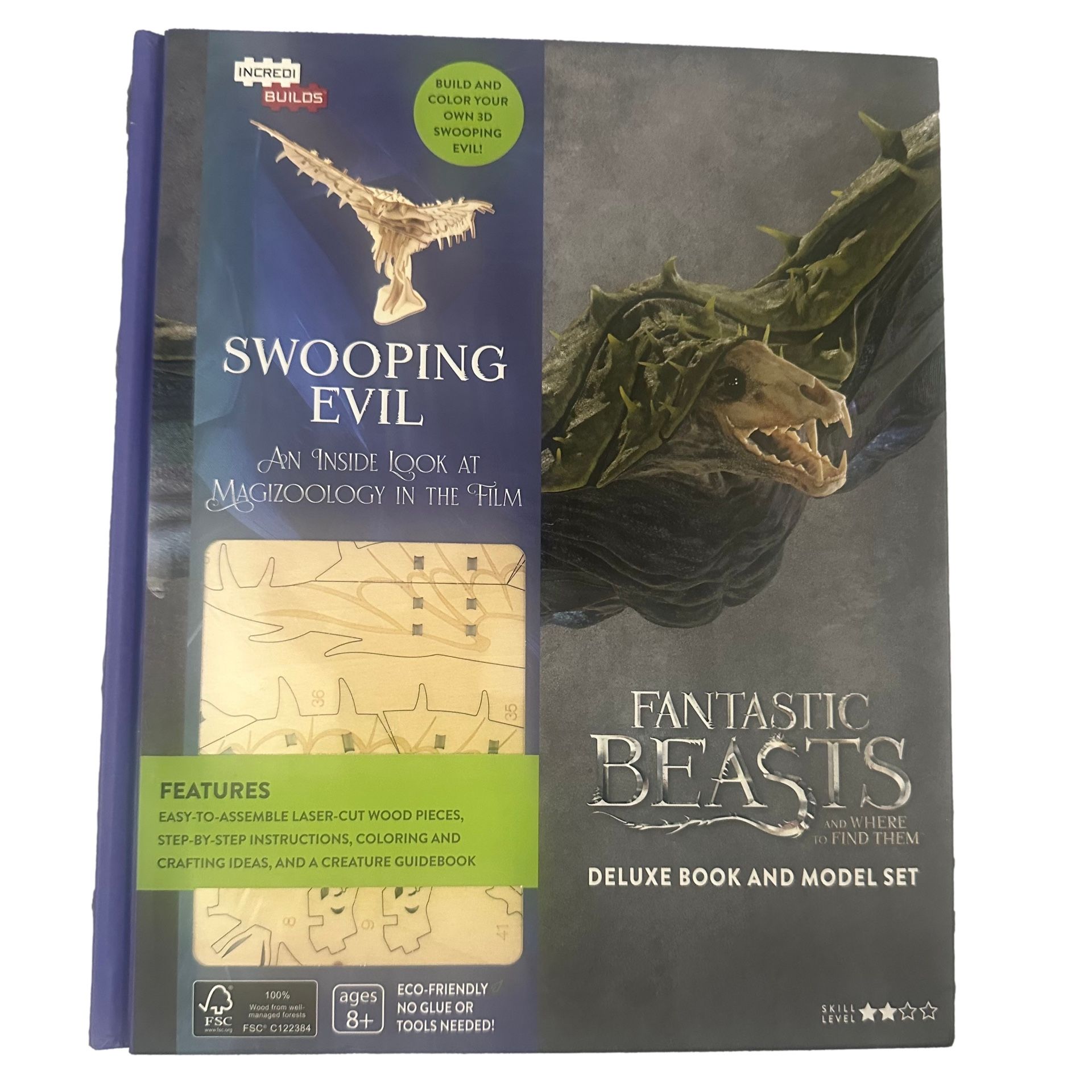 Brand New! Incredibuilds Fantastic Beasts Deluxe Book & Model Kit Set