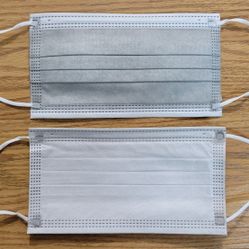 Face Mask Gray Color 3 Layers Good Quality.