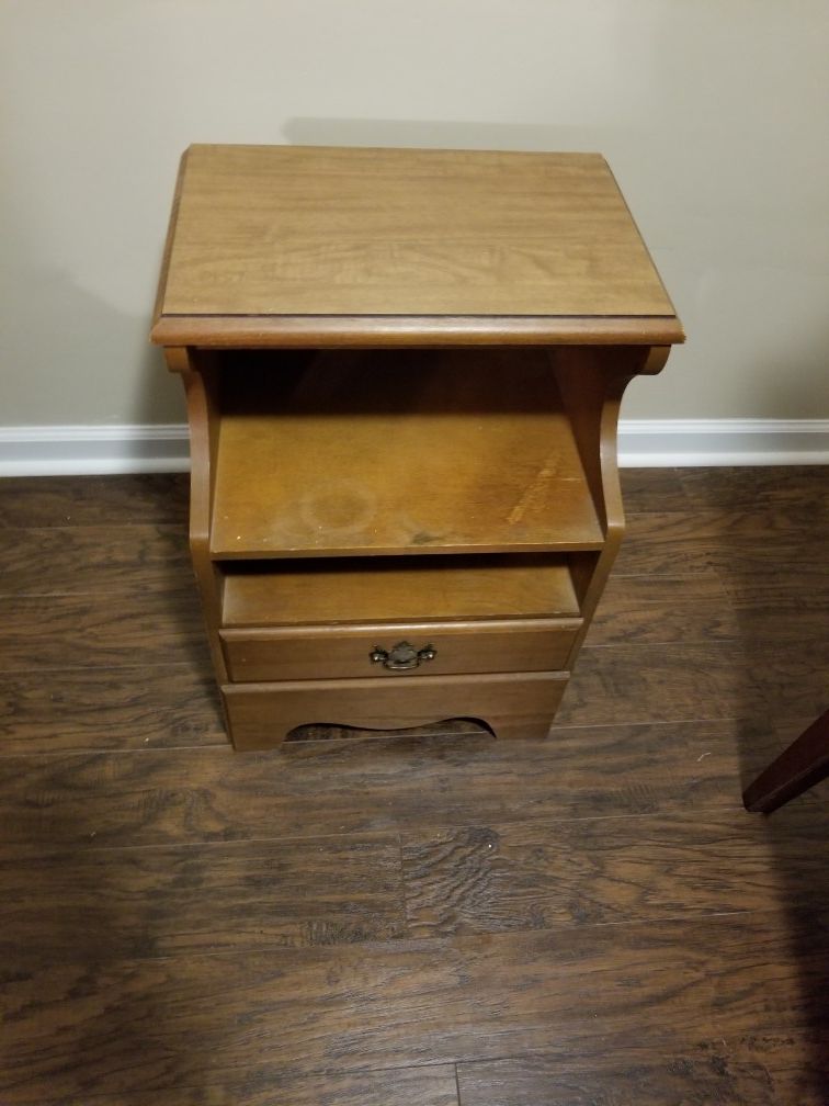 Wooden night stand
