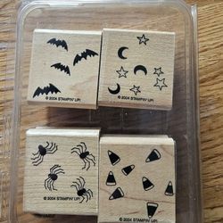Stampin Up 2004  Halloween Backgrounds, Set Of 4