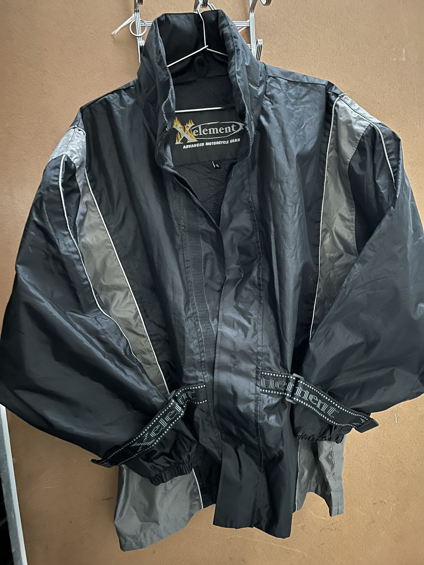 NexGen Moto Jacket w/ Reflective Striping, Black / Grey, Size: 2XL (SH212101