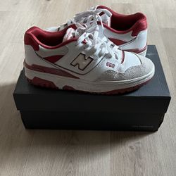 Red & White New Balance 550