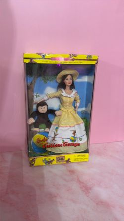 Barbie curious George vintage set
