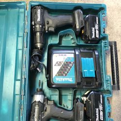 Mikita 18v  LXT Brushless Impact+ Drill + 2 Bateries + Charger + Hard Case