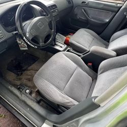 2000 Honda Civic Front Driver And Passenger Seat  