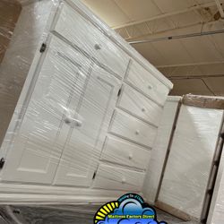 White Pinewood Wardrobe Closet Ropero De Pino Nuevo 