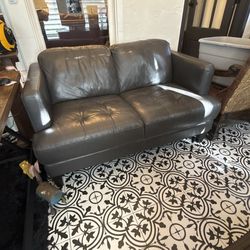 gray very comfortable loveseat