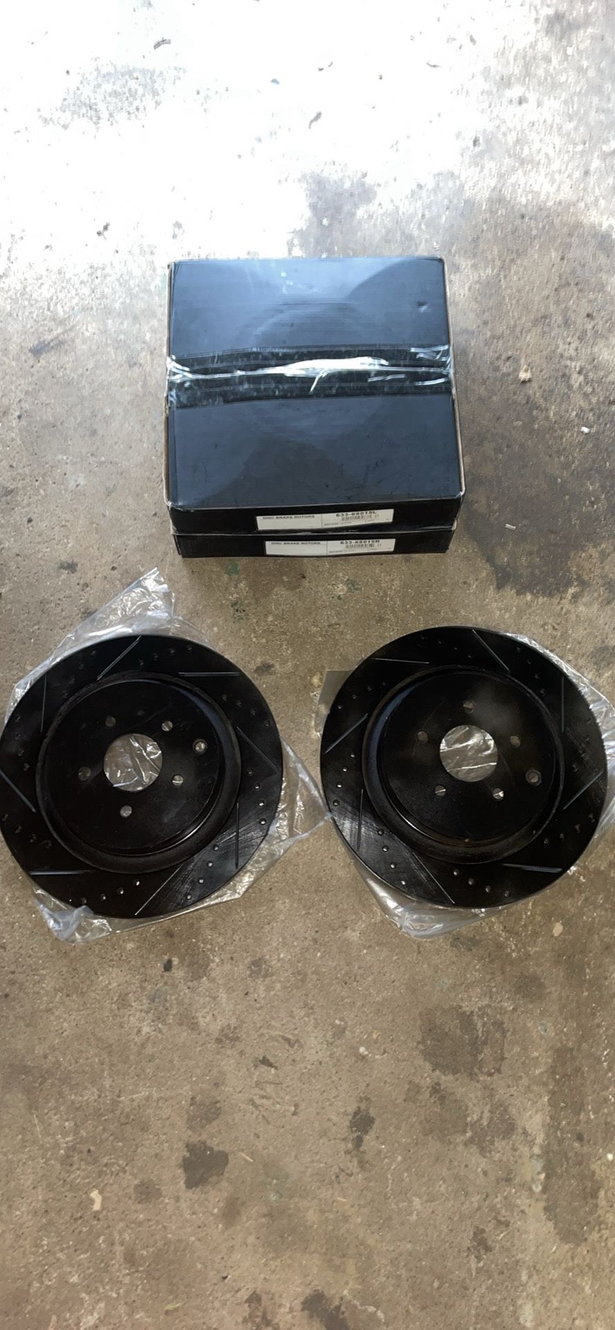 Brake Rotor Rear/Drilled and Slotted Infiniti