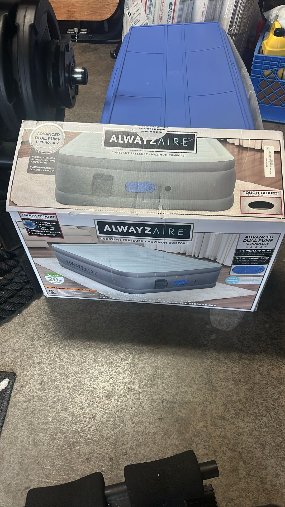 Bestway® AlwayzAire 20" Queen Air Mattress with Built-in Pump