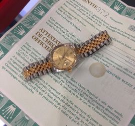 Rolex Datejust Men’s 16013 Vintage 18k 