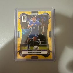 Bradley Barcola Gold /10 Panini Prizm soccer 2026