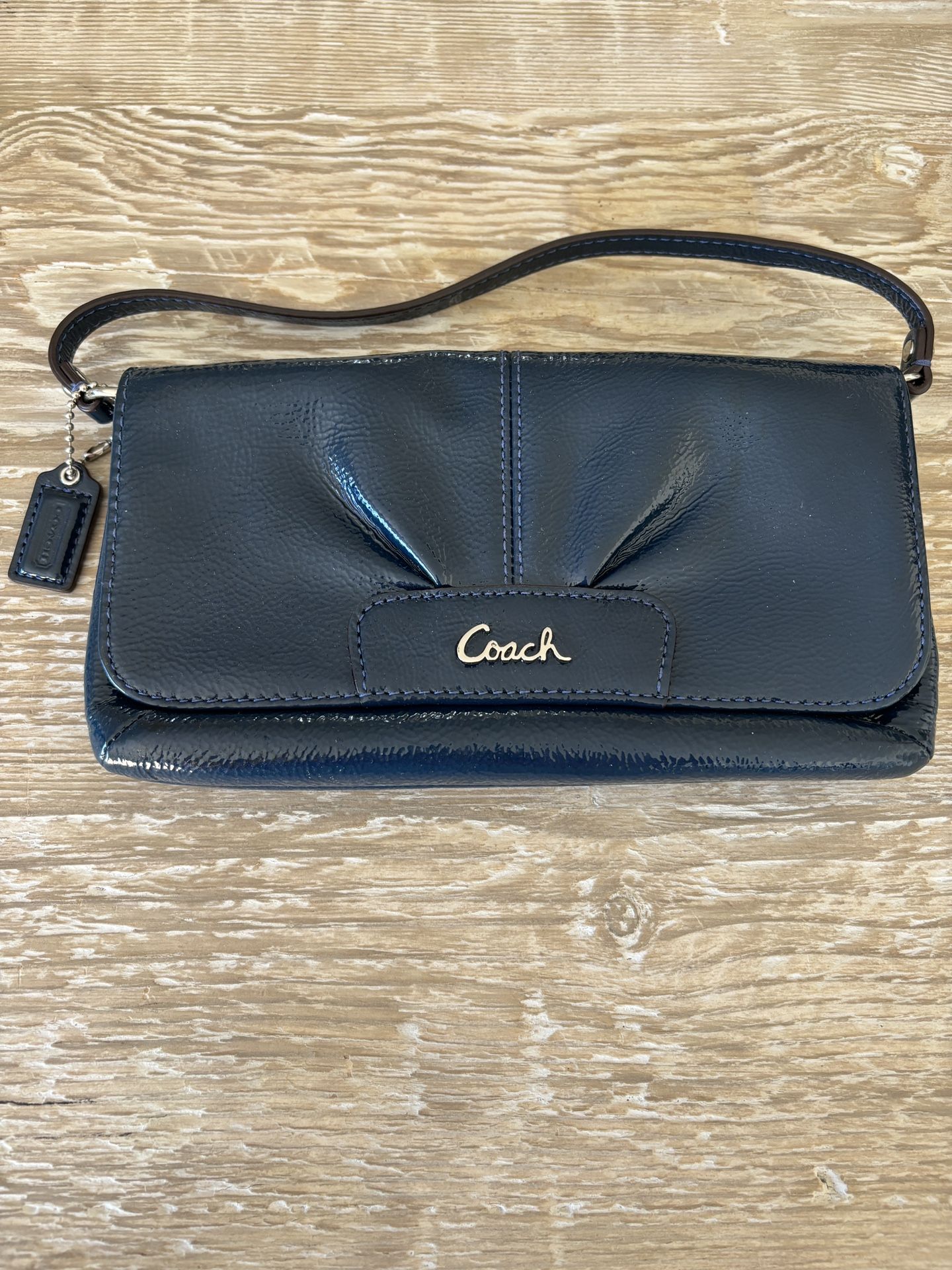 Coach Clutch Navy