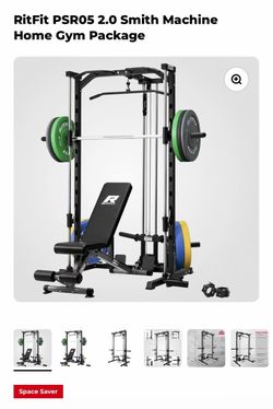 RitFit PSR05 2.0 Smith Machine Home Gym Package