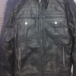 Anesetti By Guess Womens Leather Jacket