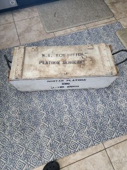 Vintage Military Wooden Box