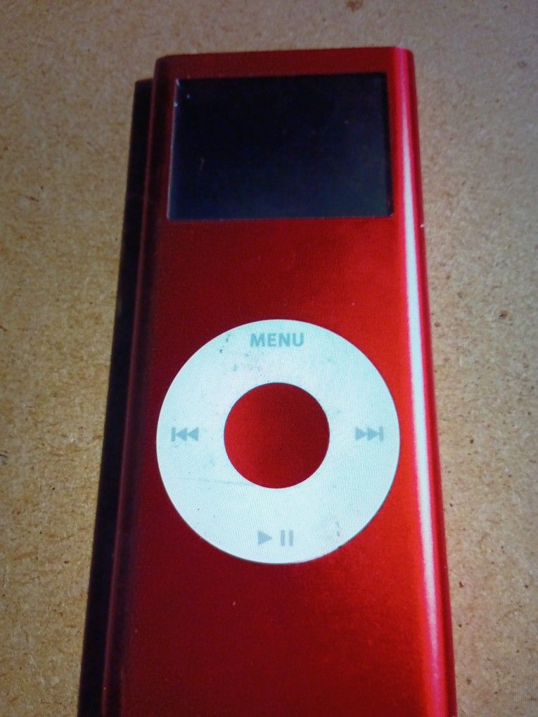 RARE RED APPLE IPOD NANO A1199 2ND GENERATION  EMC  NO. 2115 5 8 GB