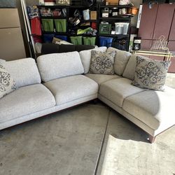Light Colored Sectional Couch
