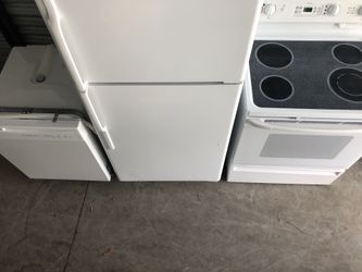 Three piece top and bottom white kitchen Set