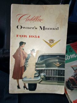1954 Vintage Cadillac Owners Manual $20