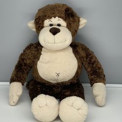 Vintage Build A Bear Smiley Monkey Chimp 18" Brown Tan Plush Stuffed Animal
