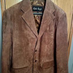 MEN'S SUEDE/LEATHER WESTERN BLAZER SIZE M