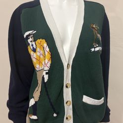 Vintage Hathaway Knitted Golf Cardigan