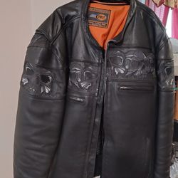 4xl Leather Biker Jacket Read Description 