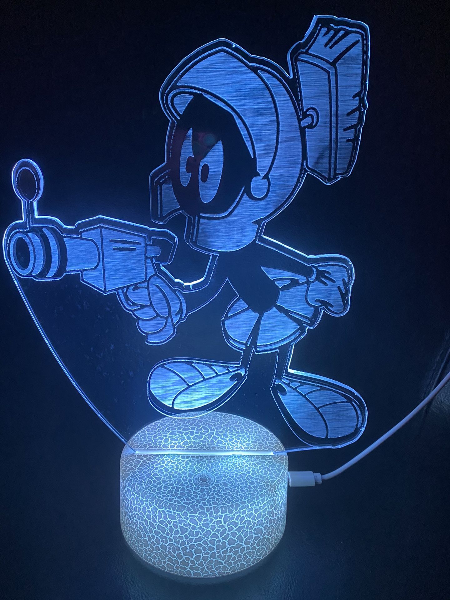 Beautiful Marvin The Martian 3d Lamp