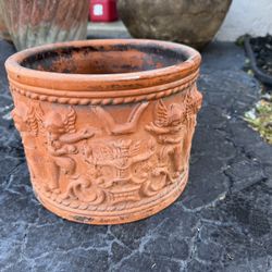 Truly Unique Putti Cherub Terracotta Planter Pot Garden Patio Indoor Outdoor Plants