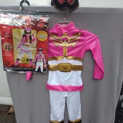 Halloween Costume Power Rangers Girls 3t - 4t