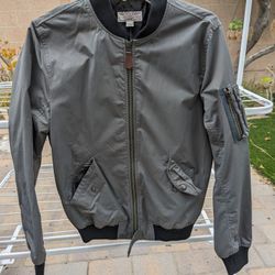 JCrew Wallace & Barnes MA-1 Bomber Jacket-XS Grey