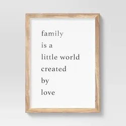 Framed Wall Art Family Quote