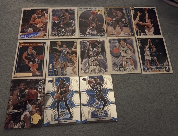 Lot of 13 Orlando Magic NBA Basketball Cards