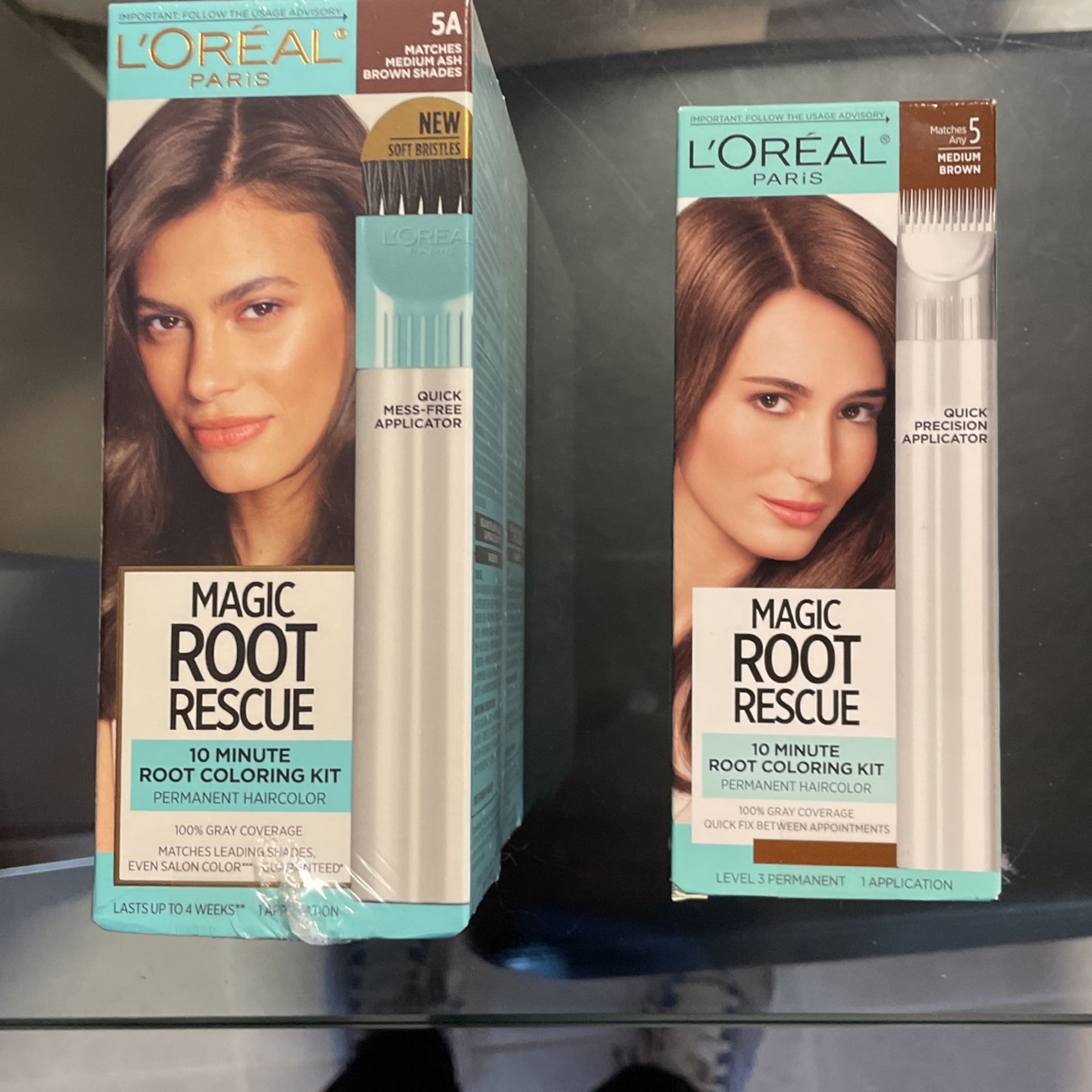 3 Magic Root Rescue Kits By L’Oreal -Permanent Hair Color-Brown