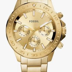 Fossil Mens Gold Chronograph Watch