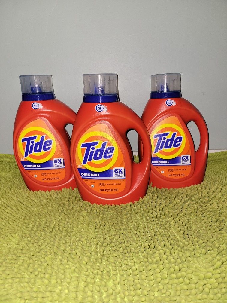 3 Tide Original 80oz 6X Booster Clean
