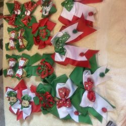 Christmas Hair Bows