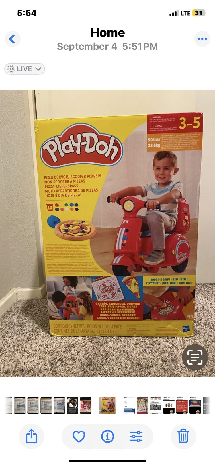 Play-Doh Pizza Delivery Scooter 