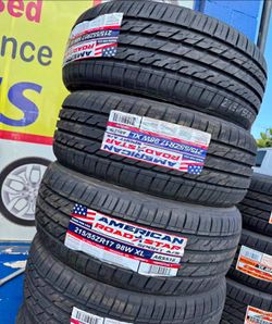 215/55/17 American Selling a set of new tires with a 50,000-mile warranty ✅🤩