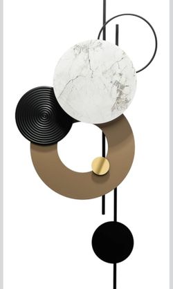 NEW CONTEMPORARY METAL WALL DECOR $75
