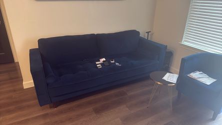 Blue Sofa Seater