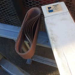 3 X 24 Sanding Belts, 80 Grit, 8 Belts