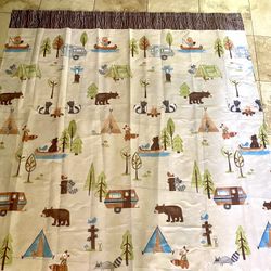 RV Camping Shower Curtain 