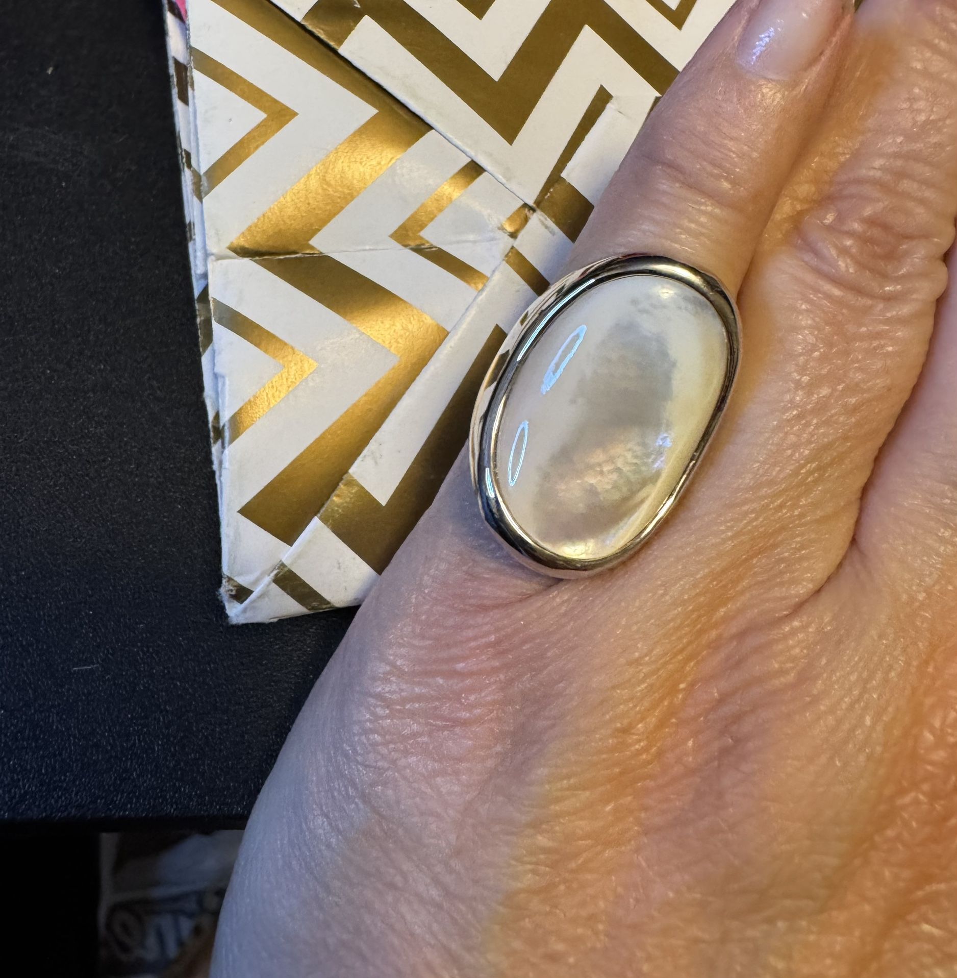 Mother Pearl Ring , Won’t Tarnish Fine jewelry Brand New