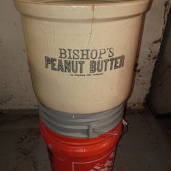 Bishop's Peanut Butter Crock 32 Pounds